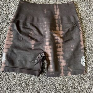 Darc Sport Women Dual Everson Huxley Seamless Shorts Shadow Mauve Serpant Small